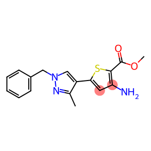 Methyl 3-aMino-5-(1-benzyl-3-Methyl-1H-pyrazol-4-yl)thiophene-2-carboxylate