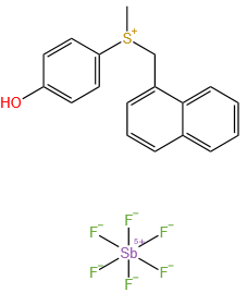 SulfoniuM, (4-hydroxyphenyl)Methyl(1-naphthalenylMethyl)-, (OC-6-11)-hexafluoroantiMonate(1-) (1:1)