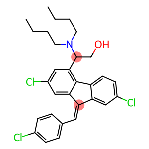 2-(dibutylamino)-2-[(9Z)-2,7-dichloro-9-[(4-chlorophenyl)methylidene]fluoren-4-yl]ethanol