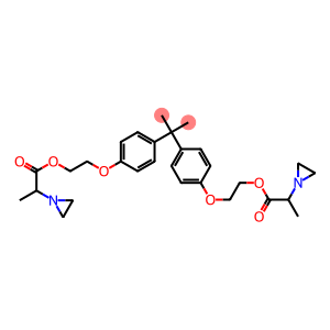 [(isopropylidene)bis(p-phenyleneoxy)]diethylene bis(alpha-methylaziridine-1-acetate)