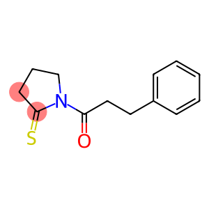 2-Pyrrolidinethione,  1-(1-oxo-3-phenylpropyl)-  (9CI)