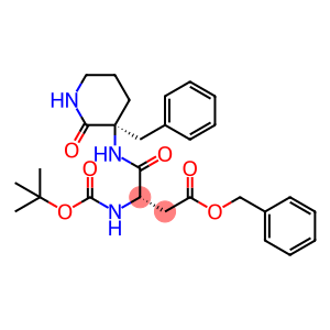 (3S)-3-[(tert-Butyloxycarbonyl)amino]-4-oxo-4-[[(S)-3-benzyl-2-oxopiperidin-3-yl]amino]butyric acid benzyl ester