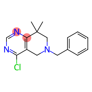 Pyrido[4,3-d]pyrimidine, 4-chloro-5,6,7,8-tetrahydro-8,8-dimethyl-6-(phenylmethyl)-