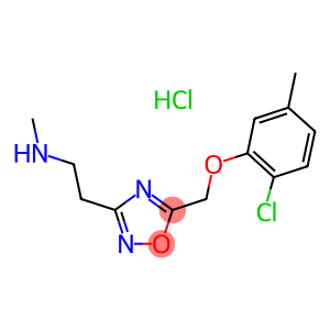 (2-{5-[(2-Chloro-5-methylphenoxy)methyl]-1,2,4-oxadiazol-3-yl}ethyl)methylamine hydrochloride