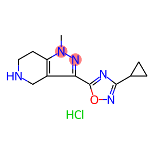 3-(3-环丙基-1,2,4-恶二唑-5-基)-1-甲基-4,5,6,7-四氢-1H-吡唑并[4,3-C]吡啶盐酸盐
