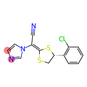 1H-Imidazole-1-acetonitrile, a-[(4R)-4-(2-chlorophenyl)-1,3-dithiolan-2-ylidene]-, (aE)- (9CI)