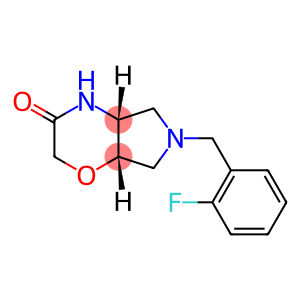 Pyrrolo[3,4-b]-1,4-oxazin-3(2H)-one, 6-[(2-fluorophenyl)methyl]hexahydro-, (4aR,7aS)-