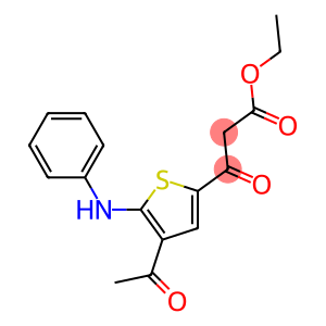 ethyl 3-(4-acetyl-5-(phenylamino)thiophen-2-yl)-3-oxopropanoate