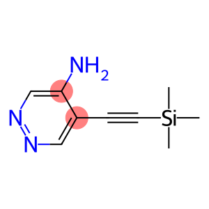 5-((trimethylsilyl)ethynyl)pyridazin-4-amine