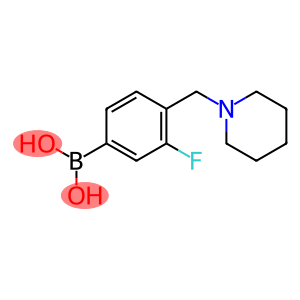 3-氟-4-(哌啶-1-基甲基)苯基硼酸