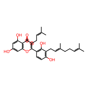 3'-Geranyl-3-prenyl-2',4',5,7-tetrahydroxyflavone