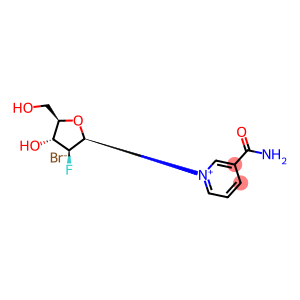 3-(Aminocarbonyl)-1-(2-deoxy-2-fluoro-beta-D-arabinofuranosyl)pyridinium bromide