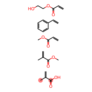 2-Propenoic acid, 2-methyl-, polymer with ethenylbenzene, 2-hydroxyethyl 2-propenoate, methyl 2-methyl-2-propenoate and methyl 2-propenoate