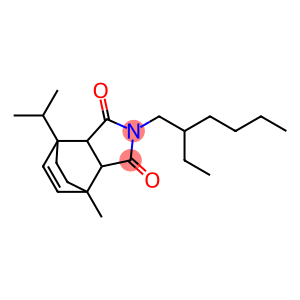 bicyclo(2.2.2)oct-5-ene-2,3-dicarboximide, n-(2-ethylhexyl)-1-isopropyl-4-methy