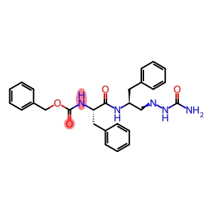 Benzyl ((S,Z)-1-(2-carbamoylhydrazono)-1-(((S)-1-oxo-3-phenylpropan-2-yl)amino)-3-phenylpropan-2-yl)carbamate