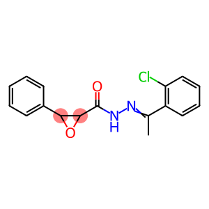 2-Oxiranecarboxylic acid, 3-phenyl-, 2-[1-(2-chlorophenyl)ethylidene]hydrazide