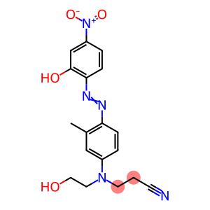 3-[N-(2-hydroxyethyl)-4-[(2-hydroxy-4-nitrophenyl)azo]-m-toluidino]propiononitrile