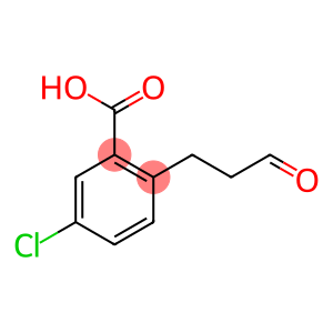 Benzoic acid, 5-chloro-2-(3-oxopropyl)-