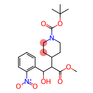 tert-butyl 4-(1-(methoxycarbonyl)-2-hydroxy-2-(2-nitrophenyl)ethyl)piperidine-1-carboxylate