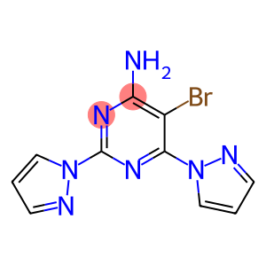 5-溴-2,6-二(1-H吡唑)基-4-氨基嘧啶