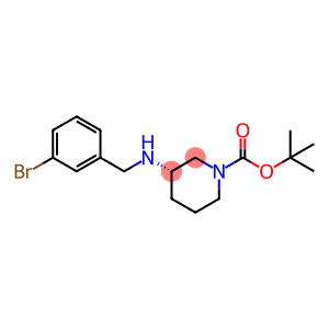 1-Piperidinecarboxylic acid, 3-[[(3-bromophenyl)methyl]amino]-, 1,1-dimethylethyl ester, (3S)-