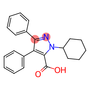 1-cyclohexyl-3,4-diphenyl-1H-pyrazol-5-carboxylic acid