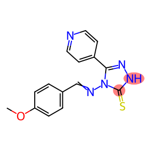 4-[(4-METHOXYPHENYL)METHYLIDENEAMINO]-5-PYRIDIN-4-YL-2H-1,2,4-TRIAZOLE-3(4H)-THIONE