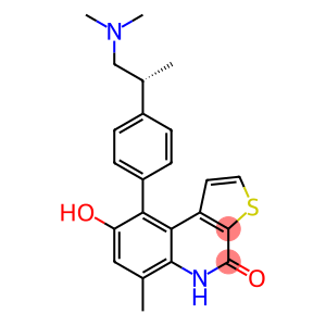 Thieno[2,3-c]quinolin-4(5H)-one, 9-[4-[(1R)-2-(dimethylamino)-1-methylethyl]phenyl]-8-hydroxy-6-methyl-