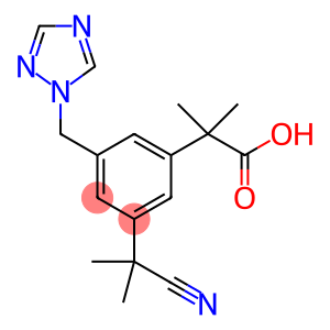 3-(1-Cyano-1-methylethyl)-alfa,alfa-dimethyl-5-(1H-,1,2,4-triazole-1-ylmethyl)-benzeneacetic acid