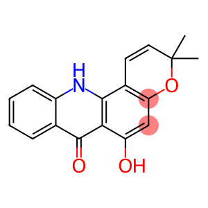 7H-Pyrano(2,3-c)acridin-7-one, 3,12-dihydro-6-hydroxy-3,3-dimethyl-