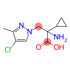 2-氨基-3-(4-氯-3-甲基-1H-吡唑-1-基)-2-环丙基丙酸