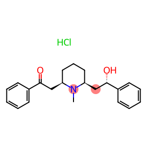 2-{(2R,6S)-6-[(2R)-2-hydroxy-2-phenylethyl]-1-methylpiperidin-2-yl}-1-phenylethanone hydrochloride