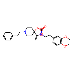 1-Oxa-3,8-diazaspiro[4.5]decan-2-one, 3-[2-(3,4-dimethoxyphenyl)ethyl]-4-methylene-8-(2-phenylethyl)-