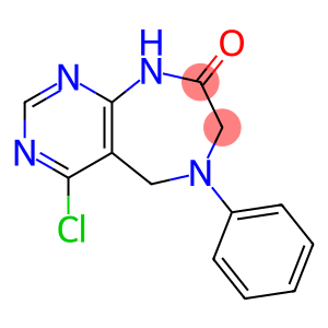 8H-Pyrimido[4,5-e][1,4]diazepin-8-one, 4-chloro-5,6,7,9-tetrahydro-6-phenyl-