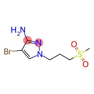 1H-Pyrazol-3-amine, 4-bromo-1-[3-(methylsulfonyl)propyl]-