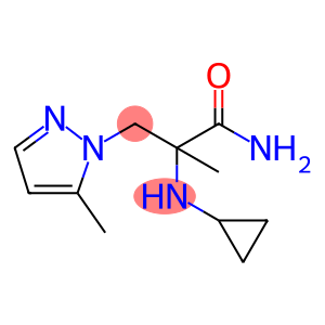 2-(Cyclopropylamino)-2-methyl-3-(5-methyl-1h-pyrazol-1-yl)propanamide