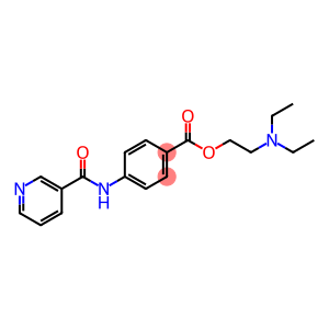 Benzoic acid, 4-[(3-pyridinylcarbonyl)amino]-, 2-(diethylamino)ethyl ester