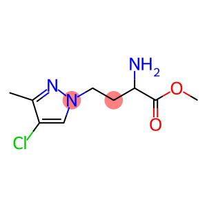 1H-Pyrazole-1-butanoic acid, α-amino-4-chloro-3-methyl-, methyl ester