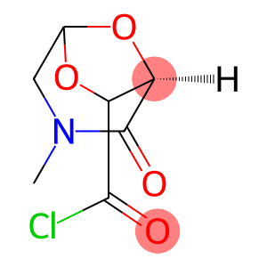 6,8-Dioxa-3-azabicyclo[3.2.1]octane-7-carbonyl chloride, 3-methyl-2-oxo-, (1R-exo)- (9CI)