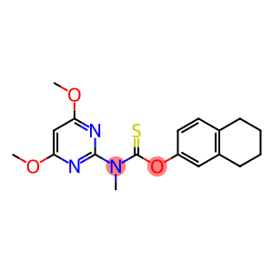 Carbamothioic acid, (4,6-dimethoxy-2-pyrimidinyl)methyl-, O-(5,6,7,8-tetrahydro-2-naphthalenyl) ester (9CI)