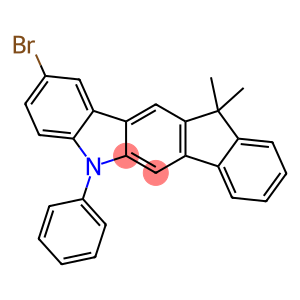 Indeno[1,2-b]carbazole, 2-bromo-5,11-dihydro-11,11-dimethyl-5-phenyl-