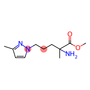 Methyl 2-amino-2-methyl-5-(3-methyl-1h-pyrazol-1-yl)pentanoate