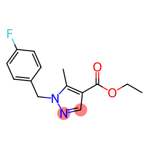 1H-Pyrazole-4-carboxylic acid, 1-[(4-fluorophenyl)methyl]-5-methyl-, ethyl ester