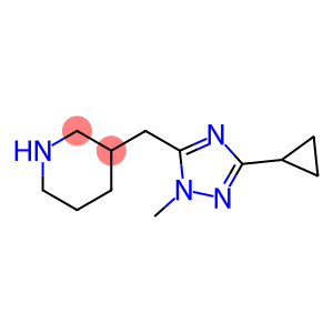 3-((3-Cyclopropyl-1-methyl-1h-1,2,4-triazol-5-yl)methyl)piperidine