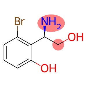 2-[(1R)-1-amino-2-hydroxyethyl]-3-bromophenol