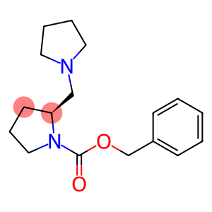 1-Pyrrolidinecarboxylic acid, 2-(1-pyrrolidinylmethyl)-, phenylmethyl ester, (S)- (9CI)