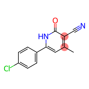 6-(4-CHLOROPHENYL)-1,2-DIHYDRO-4-METHYL-2-OXOPYRIDINE-3-CARBONITRILE