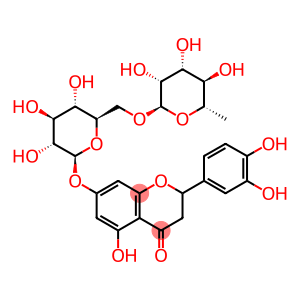 (2S)-2-(3,4-dihydroxyphenyl)-5-hydroxy-4-oxo-3,4-dihydro-2H-chromen-7-yl 6-O-(6-deoxy-alpha-L-mannopyranosyl)-beta-D-glucopyranoside
