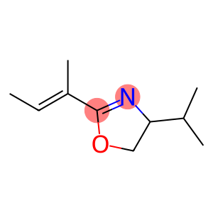 Oxazole, 4,5-dihydro-4-(1-methylethyl)-2-(1-methyl-1-propenyl)-, (E)- (9CI)