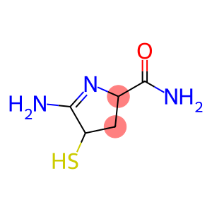 2H-Pyrrole-2-carboxamide, 5-amino-3,4-dihydro-4-mercapto-